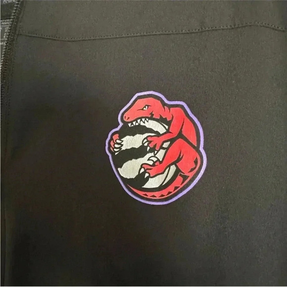 Size M Adidas Performance  Fit Toronto Raptors Zip Up Jacket - Picture 3 of 4